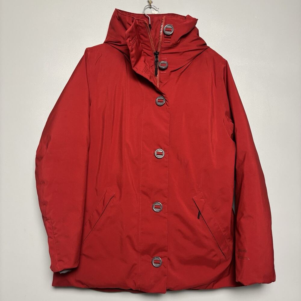 Patagonia Women’s Frozen Range Jacket Down Coat Red 27985 Large Winter Goretex